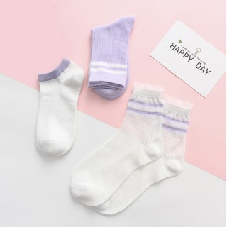 Набор носков «Спорт» фиолетовые в мягкой упаковке, 3 пары