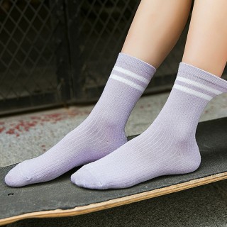 Набор носков «Спорт» фиолетовые в мягкой упаковке, 3 пары