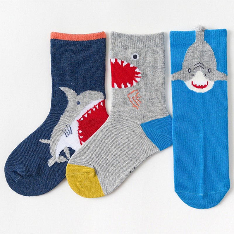 Набор детских носков «Акулы» в мягкой упаковке, 3 пары