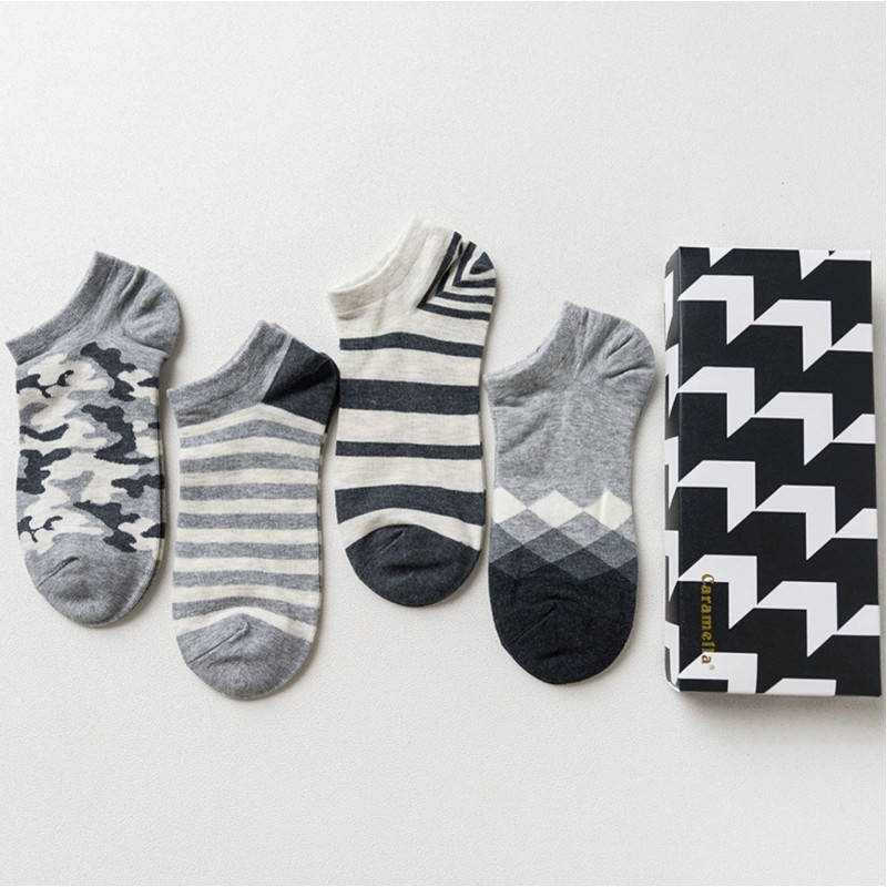 Набор мужских носков «Бело-черные-3», 4 пары