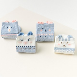 Набор детских носков «Мишки» голубой, 4 пары