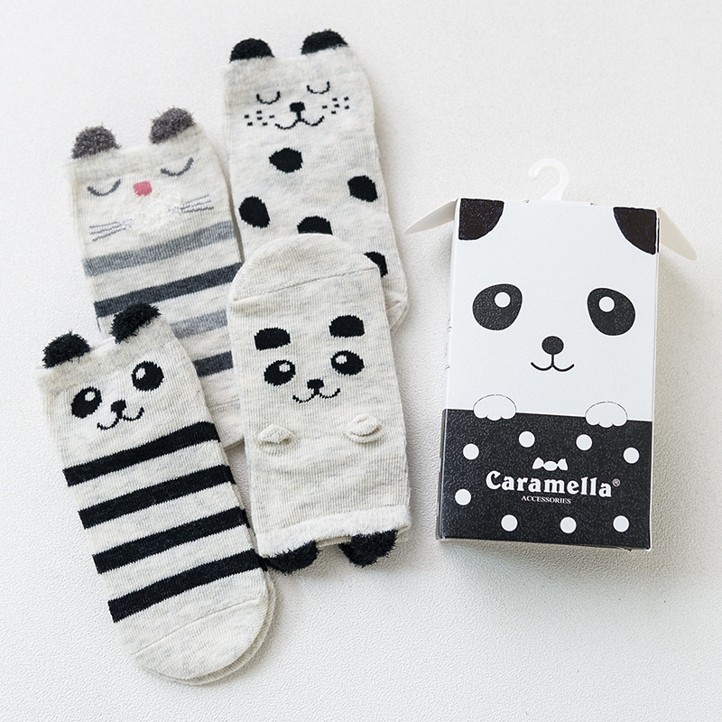 Набор детских носков «Панда», 4 пары