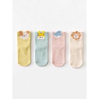 Набор детских носков «Зверята-1» в мягкой упаковке, 4 пары