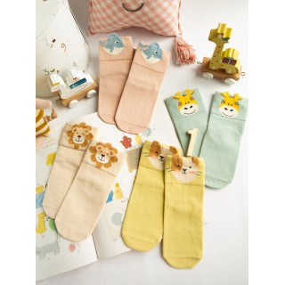 Набор детских носков «Зверята-1» в мягкой упаковке, 4 пары