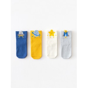 Набор детских носков «Космос» в мягкой упаковке, 4 пары