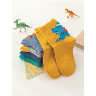 Набор детских носков «Динозаврики» в мягкой упаковке, 5 пар