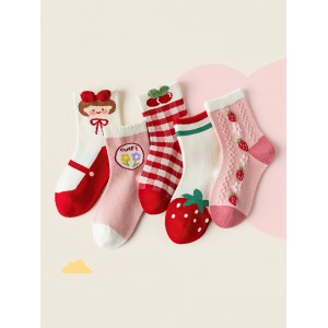 Набор детских носков «Strawberry» в мягкой упаковке, 5 пар