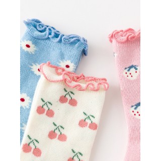 Набор детских носков «Ягоды» в мягкой упаковке, 3 пары