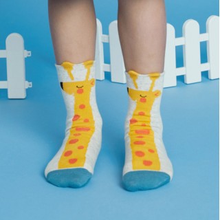 Набор детских носков «Спящий жираф» в мягкой упаковке, 3 пары