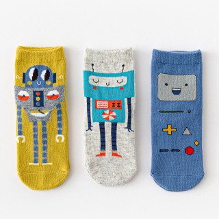 Набор детских носков «Роботы» в мягкой упаковке, 3 пары