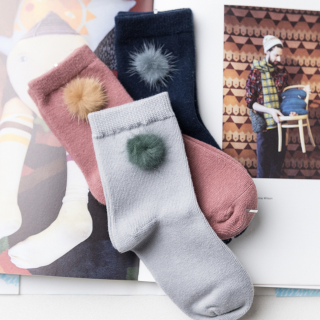 Набор детских носков «Помпончики», 3 пары